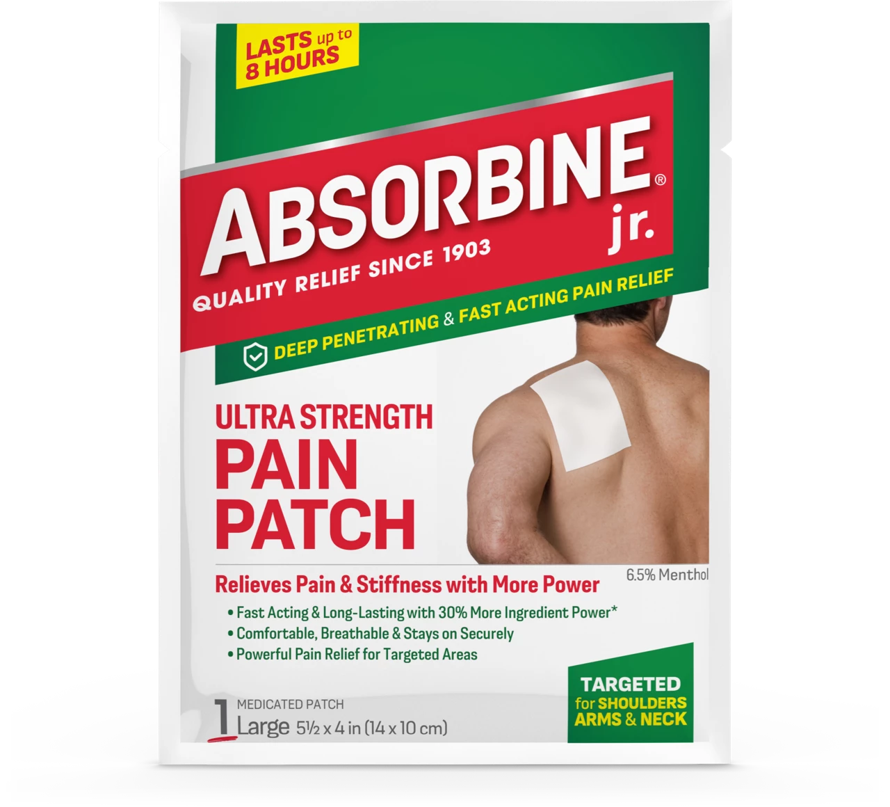 Mentholatum WellPatch Backache Extra Large Ultra Strength Pain Relief Patch